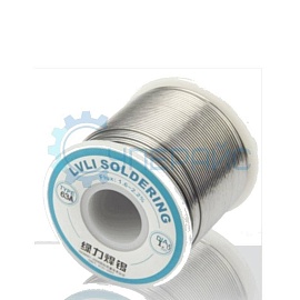 Припой проволочный с канифолью (олово Sn 55%, LVLI 63A, 1 мм, 500 г) фото