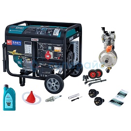 Генератор питания Yuchai power 8 кВт электростартер 220 В (газ-бензин) фото