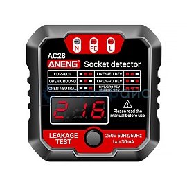 Тестер для розеток ANENG AC28 фото
