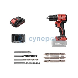 Аккумуляторная дрель DEVON DID201 с батареей 2,5 Ah фото