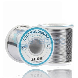 Припой проволочный с канифолью (олово Sn 55%, LVLI 63A, 0.8 мм, 500 г) фото