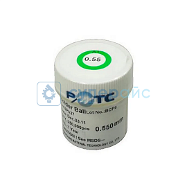 BGA шарики припоя для реболлинга 0,55 мм. 250000 шт. до 26.10.2025 (уцененный) фото