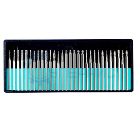 Боры алмазные HiLDA, набор 30 шт фото