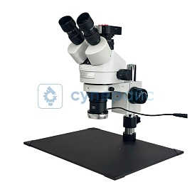 Панкратический микроскоп Crystallite ST-7045 тринокулярный с камерой (HDMI, VGA, USB) фото