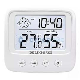 Термогигрометр настенный Delixi DM-1002 фото