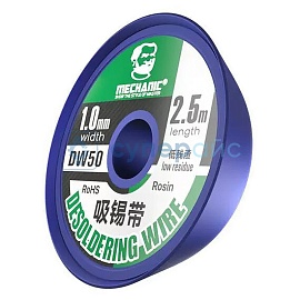 Оплетка для удаления припоя MECHANIC DW50 1,5 мм, 2,5 м фото