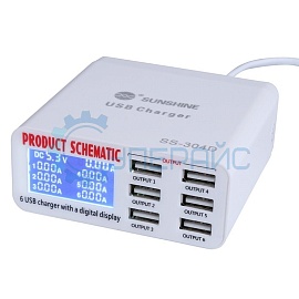 Сетевая зарядная USB-станция SUNSHINE SS-304D фото