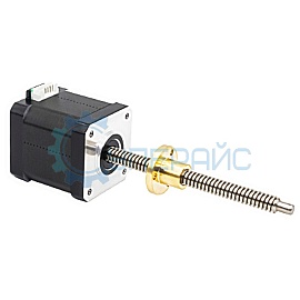 Мотор шаговый UMot 42HSC6401 с винтом Tr8 * 2 (NEMA 17) фото