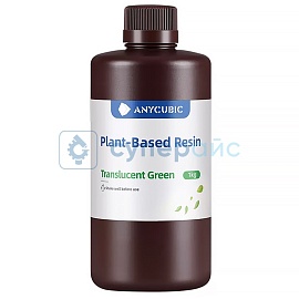 Смола для 3D принтера Anycubic ECO Plant-based UV Resin, на растительной основе, зеленая полупрозрачная, 1 кг фото
