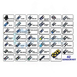 Расширенный набор датчиков и устройств (42 предмета) для Arduino фото