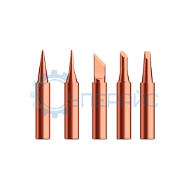 Набор паяльных жал 5 шт медные фото