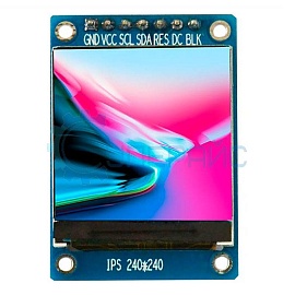 Модуль цветного дисплея IPS TFT 240x240 1.3 дюйма фото