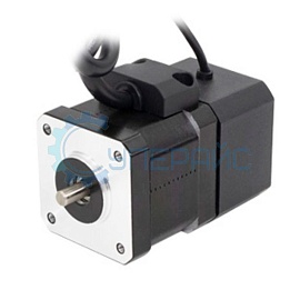 Электродвигатель шаговый с тормозом UMot 42HSC4409-14WD4SC-300 (NEMA 17) фото