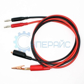 Провода для источника питания 1500 В (банан + крокодил) фото