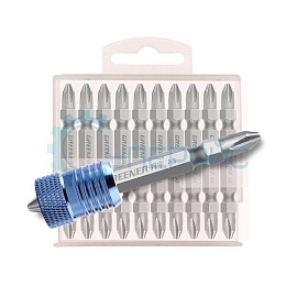 Магнитные крестовые биты GREENER PH2 10 шт фото