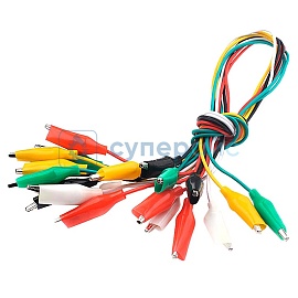 Кабель с зажимами типа крокодил Zave 3.5 см фото