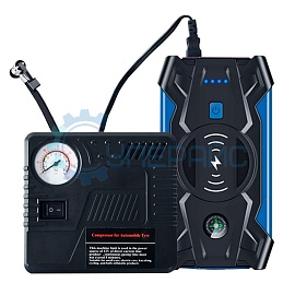 Автомобильное пусковое устройство HELLOLEIBOO JX-13 (12 В/900 А) с компрессором фото