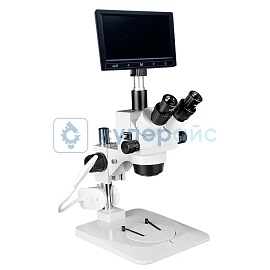 Стереоскопический микроскоп Damingzhi 7X-45X с дисплеем фото