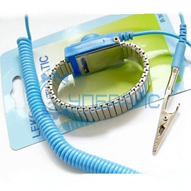 Браслет антистатический с металлическим браслетом (кабель 150 см) фото