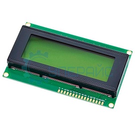Символьный LCD дисплей 2004A 20x4 с зеленой подсветкой фото