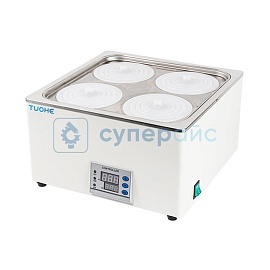 Лабораторная баня с защитой от сухого нагрева Tuohe HH-4S фото