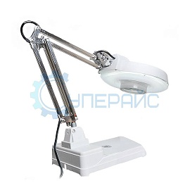 Бестеневая настольная лупа с LED-подсветкой ZQ-86CY 10X, 20X фото