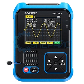Тестер транзисторов с осциллографом и генератором сигналов FNIRSI DSO-TC3 (3 в 1) фото