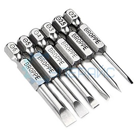 Биты с прямым шлицем BROPPE SL 6 шт фото