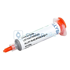 Паяльная паста для микросхем KELLYSHUN GY618B (50 г, в шприце) до 10.01.2026 (уценённый) фото