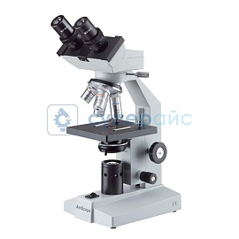 Бинокулярный биологический микроскоп AmScope B100 фото