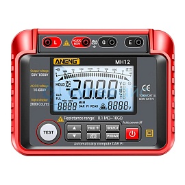 Тестер сопротивления изоляции ANENG MH12 фото