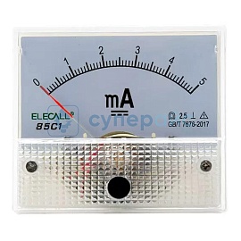 Стрелочный измеритель постоянного тока ELECALL 85C1-5 мА фото