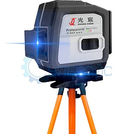 Лазерный уровень GUANG CHEN H-802 (синий лазер) со штативом фото