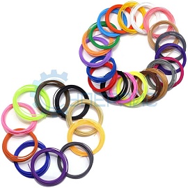 Набор PCL пластика для 3D ручки из 30 цветов (150 метров) фото