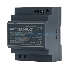 Стабилизатор питания на DIN-рейку ZGQNYI HDR-100-24 фото