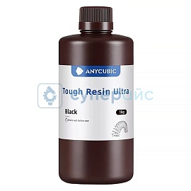Фотополимерная смола Anycubic Tough Resin Ultra сверхпрочная, черная, 1 кг фото