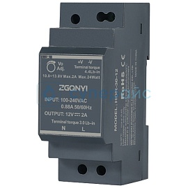 Блок питания под DIN рейку ZGQNYI HDR-30-12 фото