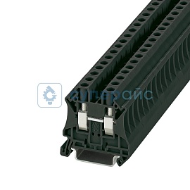 Черная проходная клемма СТЭЗ КНВ 6-2-Ч фото