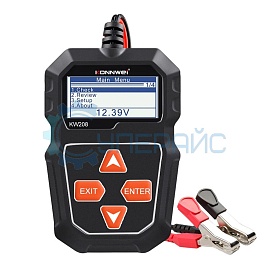 Автомобильный аккумуляторный тестер Konnwei KW208 фото
