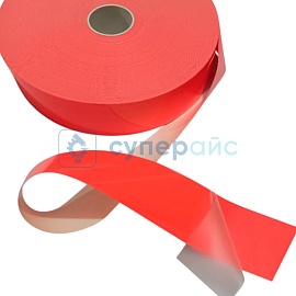 Красная светоотражающая лента 50 мм x 1 м фото