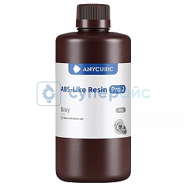 Фоточувствительная смола Anycubic ABS-Like Resin Pro 2, серая, 1 кг фото