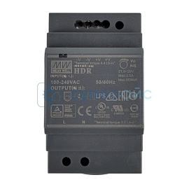 Импульсный источник питания на ДИН-рейку MEAN WELL HDR-60-48 фото