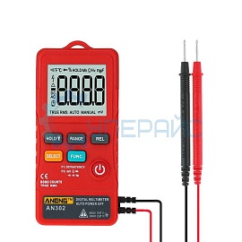 Цифровой мини мультиметр ANENG AN302 фото
