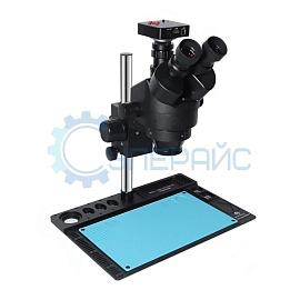 Стереомикроскоп тринокуляр PHONEFIX FX223B с камерой 38 Мп фото