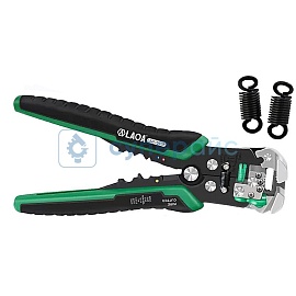 Многофункциональные клещи для зачистки и обжимки проводов LAOA LA815138 с двумя сменными пружинами фото