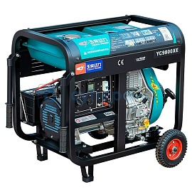 Генератор промышленный Yuchai power 5,5 кВт с открытой рамой 220/380 В фото