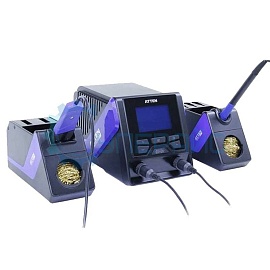 Двухканальная паяльная станция ATTEN GT-6200 с термопинцетом фото