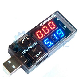 USB тестер напряжения и тока Keweisi KWS-10VA фото