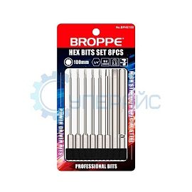 Шестигранные магнитные биты BROPPE Hex 8 шт фото
