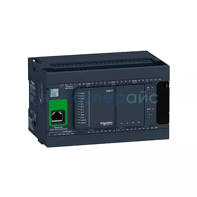 Купить интеллектуальный контроллер Schneider Electric TM241CEC24U ...